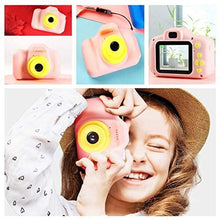 Carica l'immagine nel visualizzatore di Gallery, YunLone Macchina Fotografica per Bambini 12MP Selfie Fotocamera Bambine con Scheda 32GB, Custodia, Batteria 1200mAh, Lettore Musicale, Regalo Compleanno per Bambina
