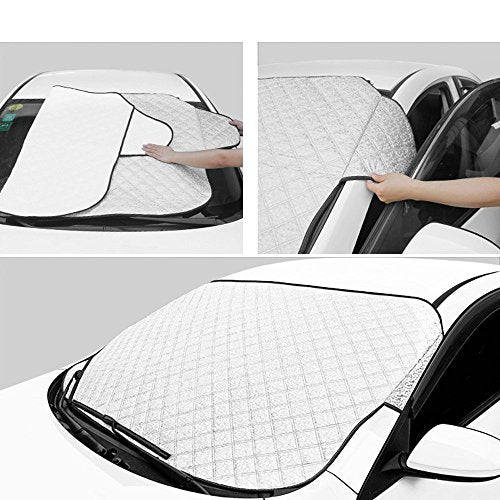 SCM Protezione Parabrezza Copriauto Auto Copertura 147x100cm, Thickening