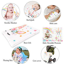 Carica l&#39;immagine nel visualizzatore di Gallery, WERNNSAI Unicorno Bambino Coperta Milestone - 150 x 100 cm A - Ilgrandebazar