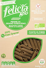 Carica l&#39;immagine nel visualizzatore di Gallery, Felicia Penne Rigate Pasta di Grano Saraceno - 340 gr, Senza glutine