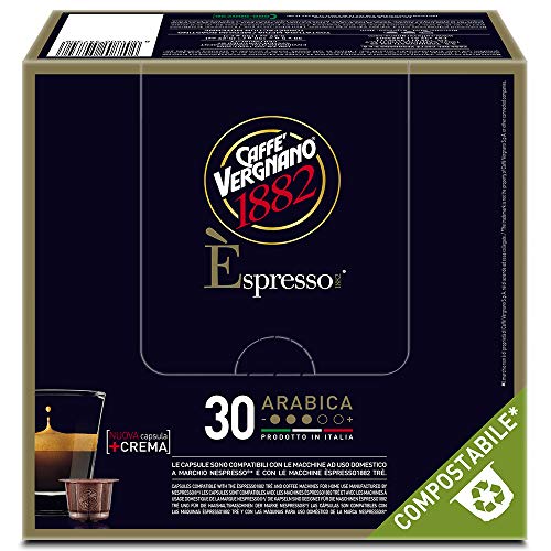 Caffè Vergnano 1882 Èspresso Capsule Compatibili Nespresso, Arabica -...
