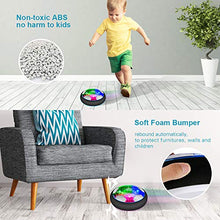 Carica l&#39;immagine nel visualizzatore di Gallery, Baztoy Pallone Calcio Fluttuante, Giocattoli Bambini Palla Ricaricabile da Casa con Luci LED Hover Soccer Ball Interno Compleanno Natale Regali per Ragazzi Ragazze Giochi Bimbi 3 4 5 6 7 8 9 10 Anni