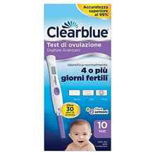 Carica l'immagine nel visualizzatore di Gallery, Clearblue Test di Ovulazione Digitale Avanzato, Confezione con 10 10 Unità