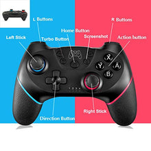 Carica l'immagine nel visualizzatore di Gallery, JinSu Controller Wireless per Nintendo Switch, Switch Console Joypad nero