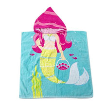 Carica l'immagine nel visualizzatore di Gallery, Gagacity Unisex Bambini Teli da Poncho Bagno con 60*120cm/0-6Y, Sirena - Ilgrandebazar