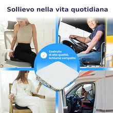 Carica l&#39;immagine nel visualizzatore di Gallery, Cuscino Cuneo - Cuscino per Sedile Auto – Cuscino per Sedia Ufficio – Cuscino Auto sedile e Ufficio Antiscivolo - Auto Cuscini Perfetto per Sedie da Ufficio o per l&#39;Auto (Nero/33.5 x 37 x 2-7.2 cm)