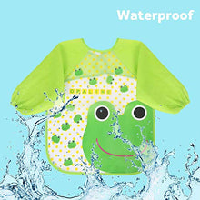 Carica l'immagine nel visualizzatore di Gallery, Vicloon Bavaglino a Manica,Set di 4 Bambini Impermeabile con 4PCS