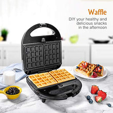 Carica l&#39;immagine nel visualizzatore di Gallery, OSTBA Tostiera Sandwich Maker, piastre per panini 3 in 1, Cool Touch 3 1