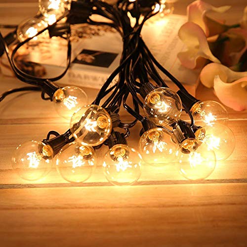 JEYMORKEY Catena Luci da Esterno Giardino - G40 100Ft 30M LED Lampadine Esterno Filo IP44 Lucine JEYMORKEY Catena Luci da Esterno Giardino - G40 100Ft 30M LED Lampadine Esterno Filo IP44 Lucine