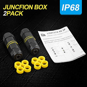 2 pz Scatola di giunzione IP68 resistente alle intemperie Outdoor/Gland...