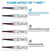 Carica l'immagine nel visualizzatore di Gallery, Chesbung 5050 Kit di connettori per strisce LED RGB a 4 pin di... - Ilgrandebazar