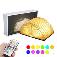 Carica l&#39;immagine nel visualizzatore di Gallery, Lampada Libro RGB,Tomshine Led a Forma di Libro,12 colori che...