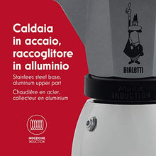 Carica l&#39;immagine nel visualizzatore di Gallery, Bialetti Moka Induction, Caffettiera 3 Tazze , Acciaio 3 Tazze, Antracite - Ilgrandebazar