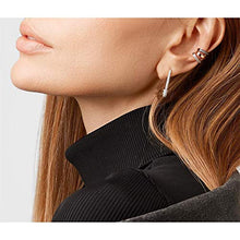 Carica l&#39;immagine nel visualizzatore di Gallery, Orecchini a cerchio per cartilagine, in argento Sterling, con zirconia...