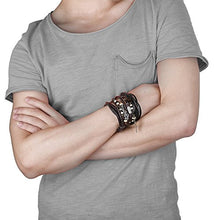 Carica l&#39;immagine nel visualizzatore di Gallery, sailimue 6 PCS Bracciale in Pelle da Uomo per e Donna Bracciali...