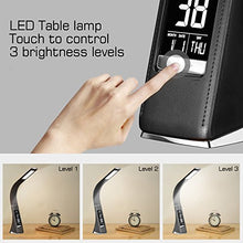 Carica l&#39;immagine nel visualizzatore di Gallery, WILIT U2 5W Lampada da tavolo LED, scrivania con schermo Nero - Ilgrandebazar