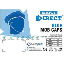 Carica l&#39;immagine nel visualizzatore di Gallery, 100 x Simply Direct Reti Per Capelli Azzurro/Mob-Tappi/Berretti Mob Azzurro - Ilgrandebazar