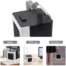 Carica l'immagine nel visualizzatore di Gallery, Condizionatore D'aria Portatile, Mini Air Cooler Personale Raffrescatore Evaporativo, Umidificatore e Purificatore con 3 Velocità per Casa, Ufficio, Camper