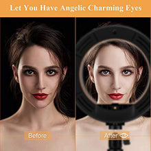 Carica l&#39;immagine nel visualizzatore di Gallery, Selfie Luce LED Anello, 8&quot; Lampada Anulare con Treppiede e Scrivania da