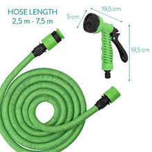 Carica l&#39;immagine nel visualizzatore di Gallery, Navaris Tubo Estensibile da Giardino - 2,5-7,5m Pistola 7 funzioni
