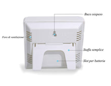 Carica l&#39;immagine nel visualizzatore di Gallery, Igrometro Termometro Digitale, Orologio da Tavolo Parete Temperatura 1 Pezzo - Ilgrandebazar