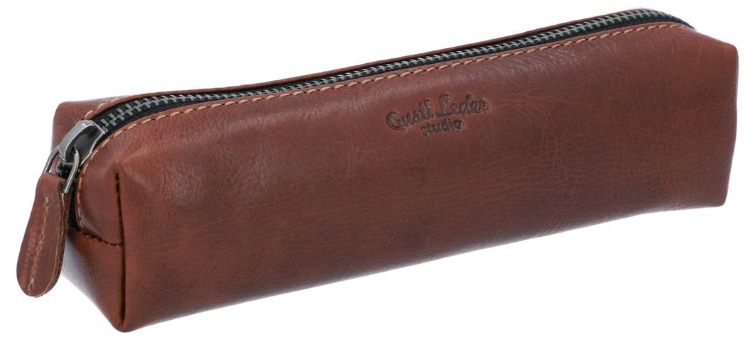 Astuccio Gusti Pelle studio Addison portapenne in Misura unica, Marrone Scuro - Ilgrandebazar