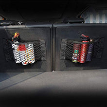 Carica l&#39;immagine nel visualizzatore di Gallery, QLOUNI 2pcs Universal Car Organizers - Tasche in Rete Elastica autoadesiva...