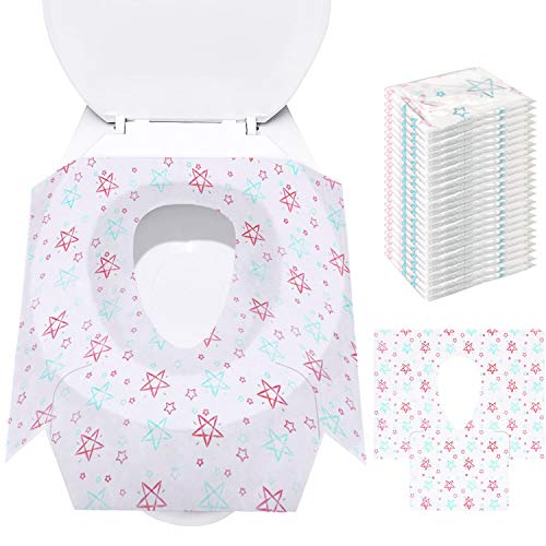Potty Seat Cover - Coprisedili monouso per WC, confezioni extra large 24...