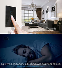 Carica l&#39;immagine nel visualizzatore di Gallery, LIVOLO Interruttore della Luce con Indicatore LED Touch Switch Nero