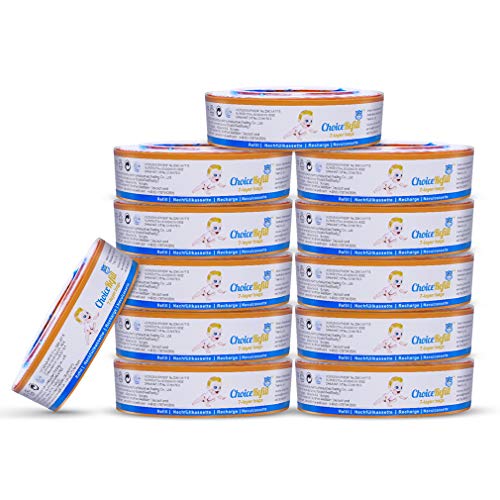 ChoiceRefill Ricariche per Pannolinoper Mangiapannolino Anti-odore 12 Pezzi - Ilgrandebazar