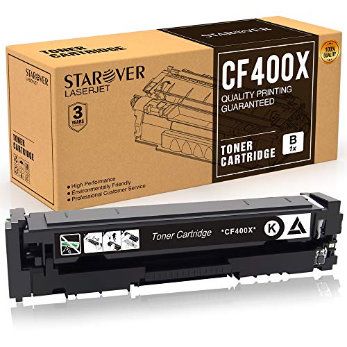 STAROVER 1x 201A / 201X CF400A / CF400X Cartuccia del toner Nero 1Nero