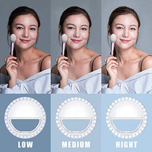 Carica l&#39;immagine nel visualizzatore di Gallery, Ring Light,Selfie Light Luce per Selfie ricaricabile con 36 LED bianca