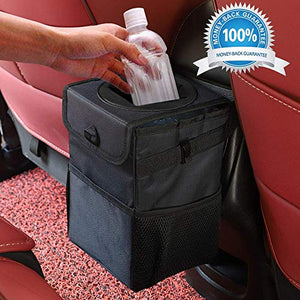 Winzwon Cestino per Spazzatura da Auto, Car Trash Can, Pattumiera Pieghevole...