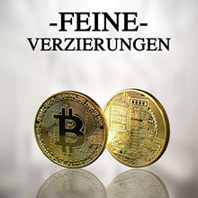 Carica l&#39;immagine nel visualizzatore di Gallery, innoGadgtes Moneta Fisica Bitcoin rivestita in Oro 24 carati. Bitcoin, - Ilgrandebazar
