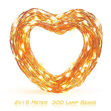 Carica l&#39;immagine nel visualizzatore di Gallery, Stringa Luminosa Solare, ALED LIGHT 2 pacchi 15m / 49ft 300 LED 8 Modalità...