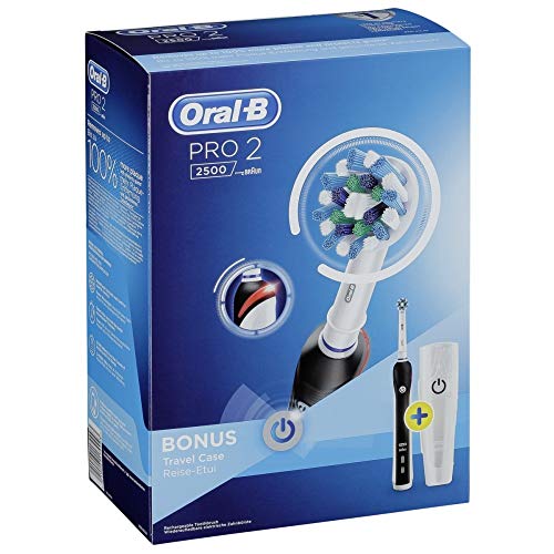 Oral-B PRO 2 2500 Spazzolino Elettrico Ricaricabile, 1 Manico, 1 Testina di...