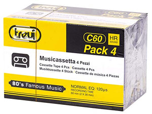 Trevi C60 HR Audiocassette vergini da 60 minuti (30 min per lato) - Giallo