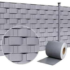 LARS360 35m x 19cm con 20 Strisce Fascette Visione Protezione PVC Grigio - Ilgrandebazar