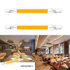 Konesky Lampadine a LED R7S, 230 V Non Dimmerabile 15w Bianco Caldo 118mm