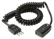 Carica l&#39;immagine nel visualizzatore di Gallery, Vimar 0P32347 Prolunga estensibile a spirale 3m. Cavo elettrico a S, Nero - Ilgrandebazar