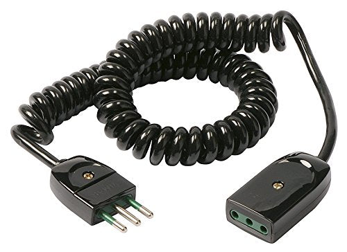 Vimar 0P32347 Prolunga estensibile a spirale 3m. Cavo elettrico a S, Nero - Ilgrandebazar