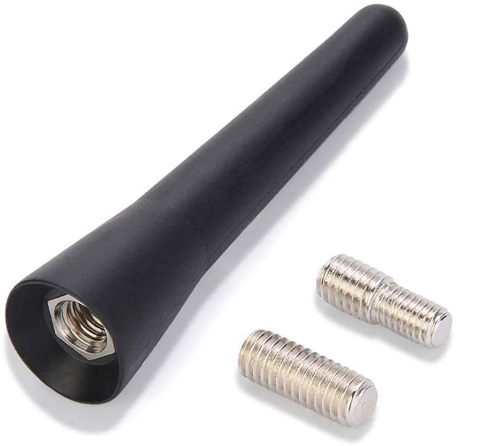 Antenna Corta Auto AM/FM DigitalTech - 6.5 Cm, Con Adattatori M4/M5/M6, Nero, Universale - Foto 5