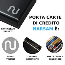 Carica l'immagine nel visualizzatore di Gallery, Porta Carte Di Credito Narsam, Rfid Blocco Antifrode Anticlonazione Per Uomo... - Ilgrandebazar