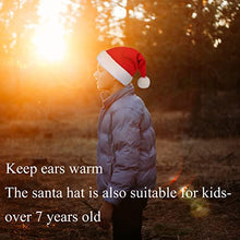 Carica l&#39;immagine nel visualizzatore di Gallery, KONVINIT Cappello Babbo Natale Bambino Cappello Rosso Natale Bambina ragazzino cappello natale maglia cappello babbo natale bebe