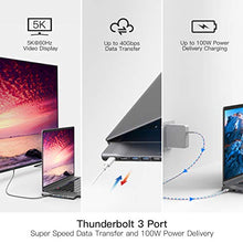 Carica l'immagine nel visualizzatore di Gallery, Hub USB C, 8 in 1 Adattatore C con Ethernet RJ45, HDMI 4K, 2 Porte USB...