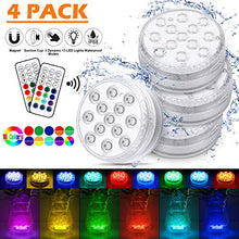 Carica l&#39;immagine nel visualizzatore di Gallery, LED Sommergibili Luci Piscina, a Impermeabile, 4 Pcs