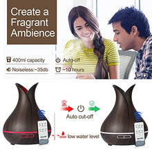 Carica l&#39;immagine nel visualizzatore di Gallery, KBAYBO Controllo remoto Diffusore Aromaterapia Aria Umidificatore Vaso Scuro
