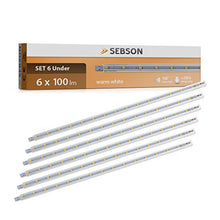 Carica l&#39;immagine nel visualizzatore di Gallery, SEBSON® 6x LED sottopensile luce calda, 5x3.5x300mm, 2W (pari a 15W), 125... - Ilgrandebazar