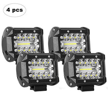 Carica l&#39;immagine nel visualizzatore di Gallery, AAIWA LED Light Bar, Luci da Lavoro 4PCS 4 Pollici 60W 4x60W Combo - Ilgrandebazar