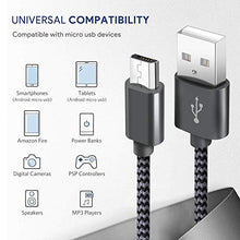 Carica l&#39;immagine nel visualizzatore di Gallery, GERETIN Cavo Micro USB [3 Pezzi:1m,2m,2m] Grigio&amp;Nero